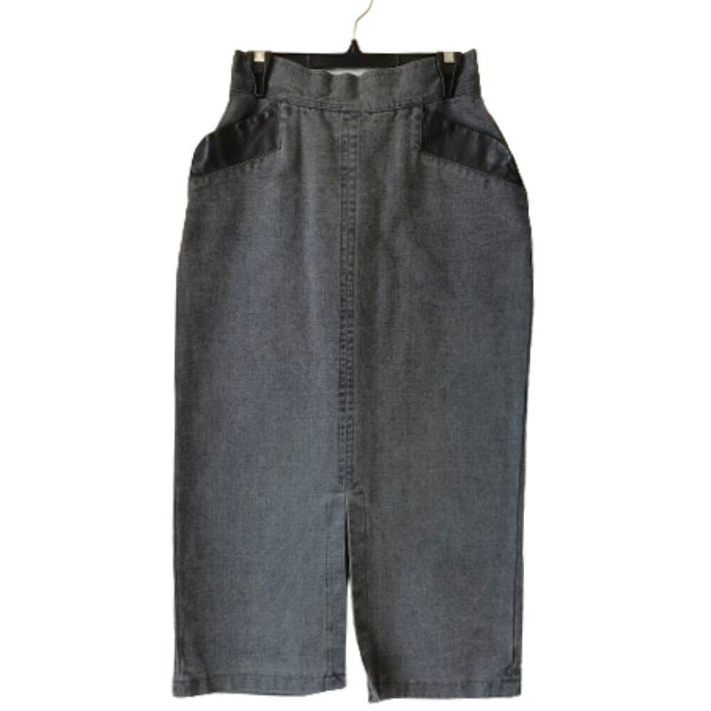 Vintage (80s) Guess By Georges Marciano long pencil denim skirt